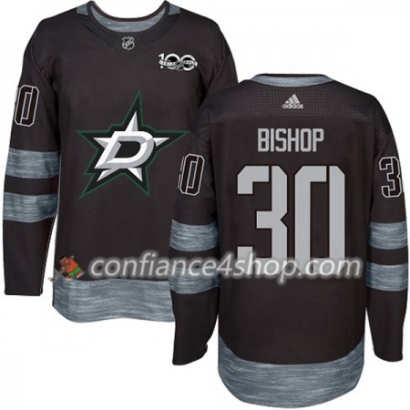 Adidas Maillot de Hockey Dallas Stars Ben Bishop 30 1917-2017 100th Anniversary Noir Authentic - Homme